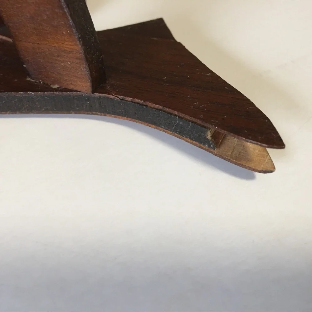 Vintage Handmade Wooden Maple Leaf Wall Floating Shelves - Brown Set of 2